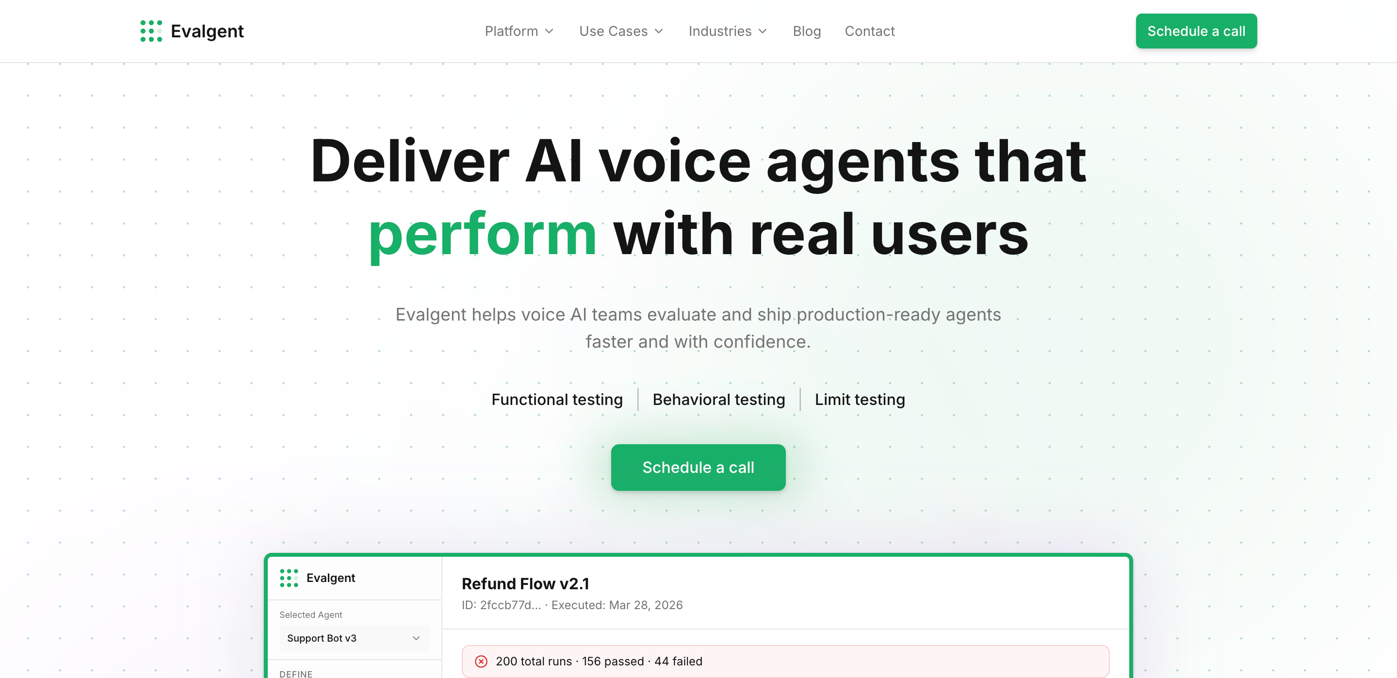 Evalgent screenshot