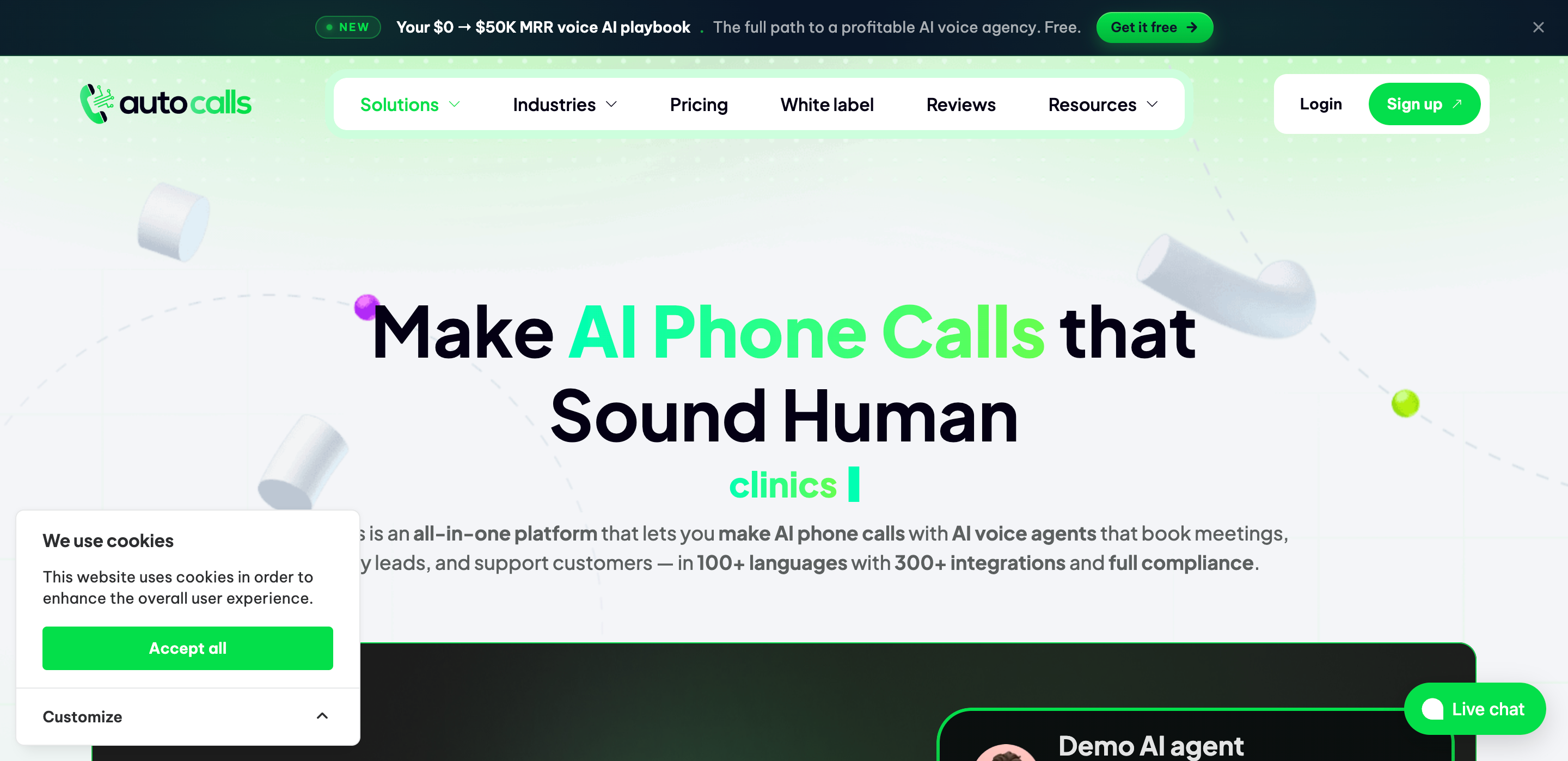 Autocalls screenshot