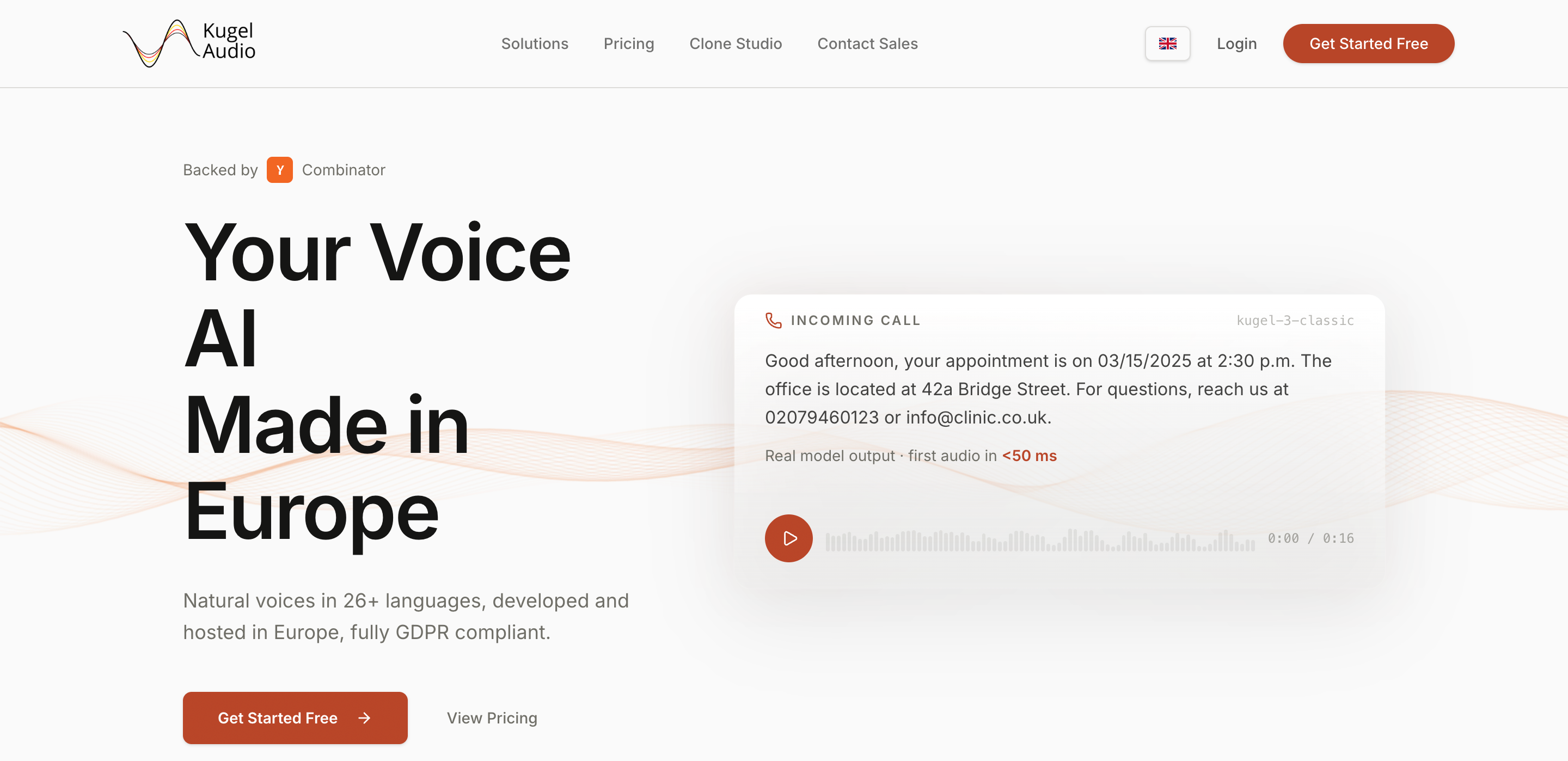 KugelAudio screenshot