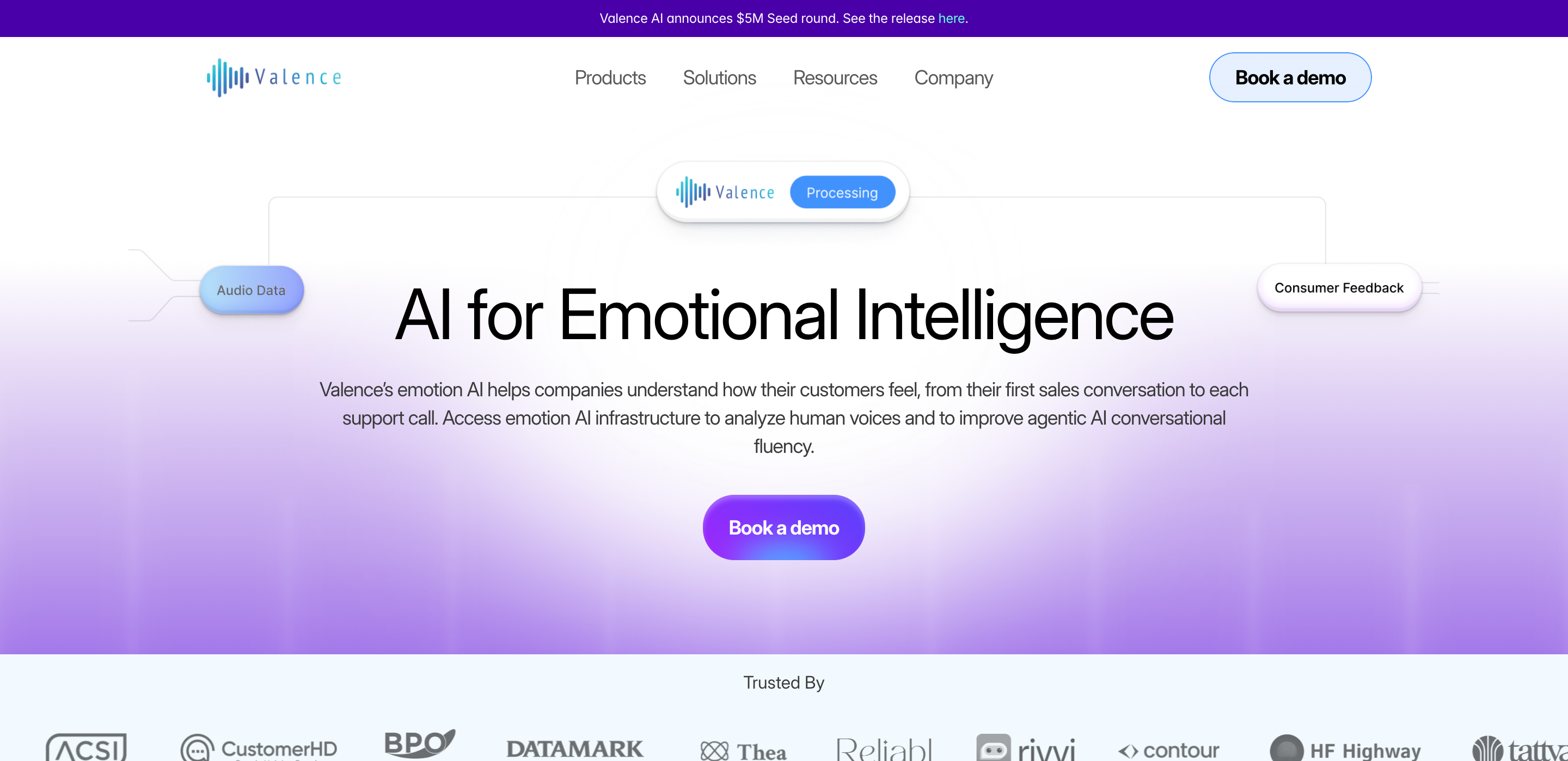 Valence AI screenshot