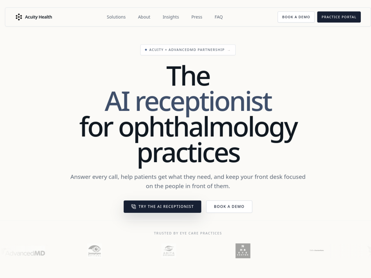 Acuity Health screenshot