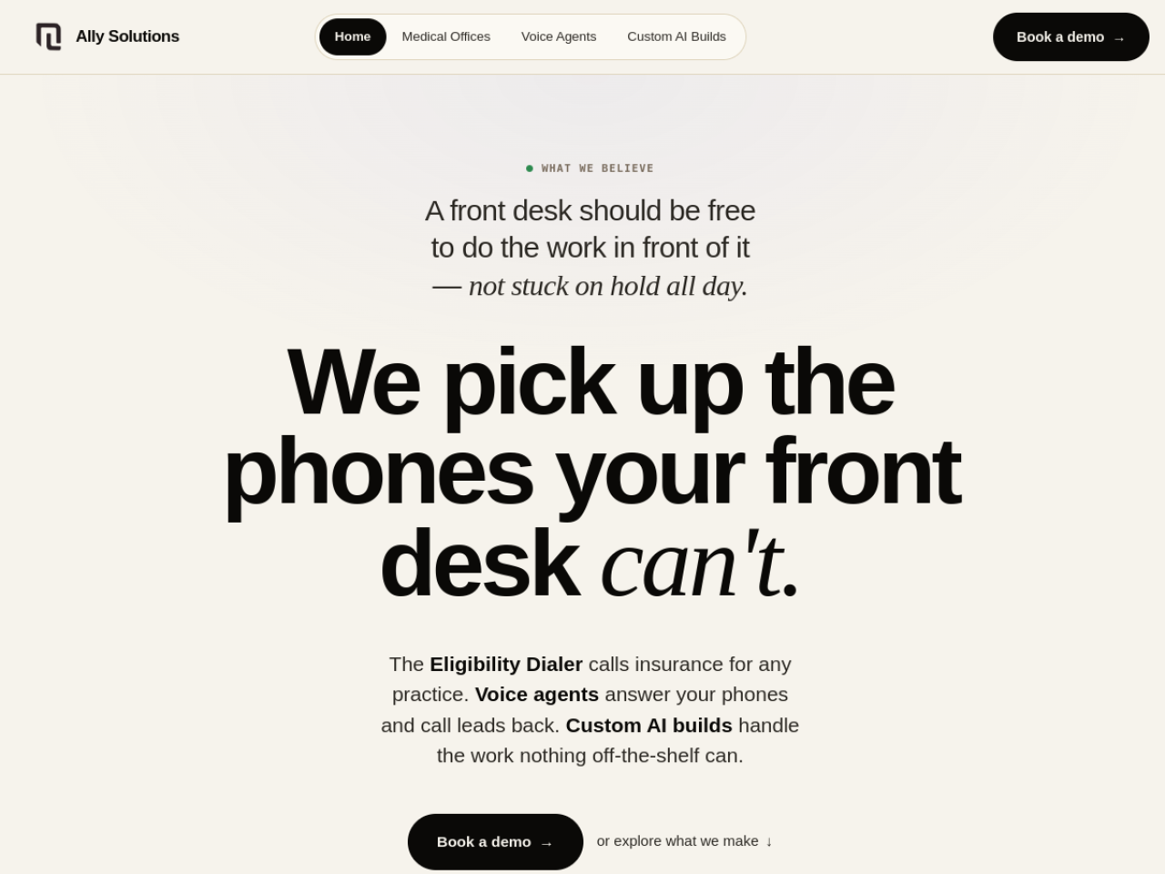 Ally Solutions screenshot