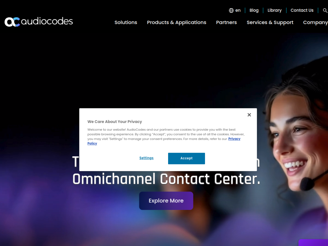 AudioCodes screenshot