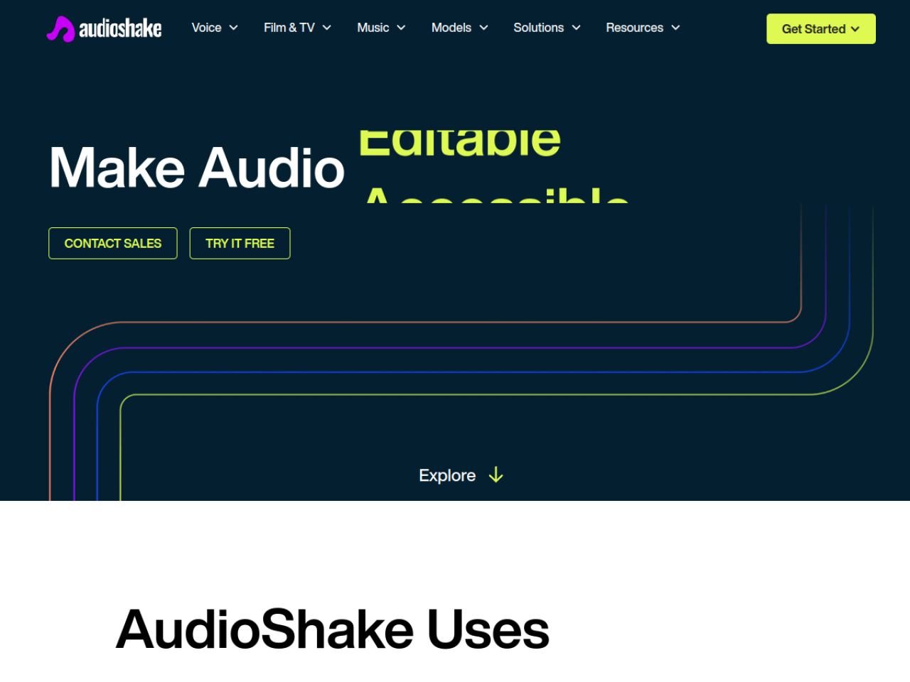 AudioShake screenshot