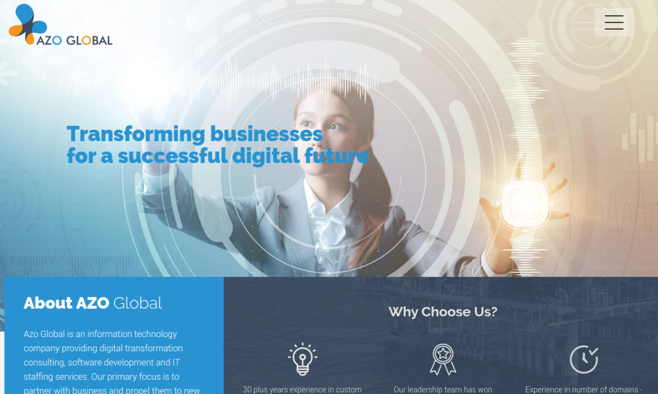 AZO global solutions screenshot