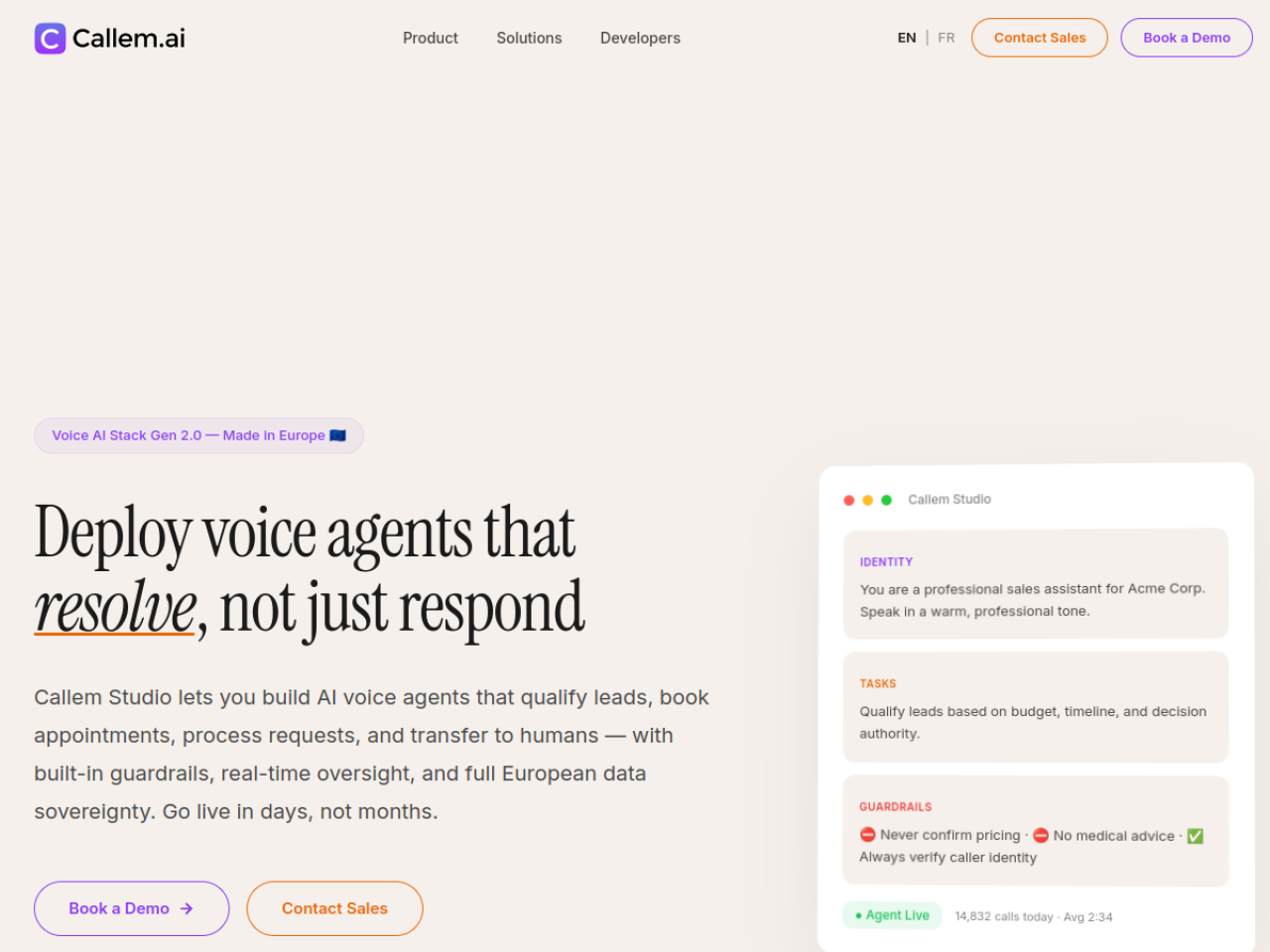 Callem screenshot