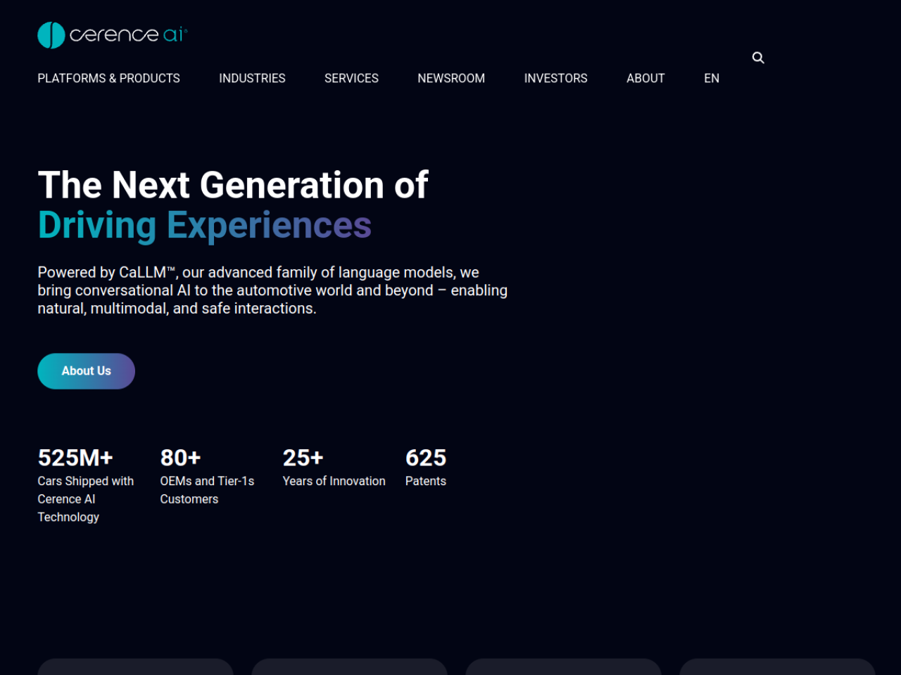 Cerence AI screenshot