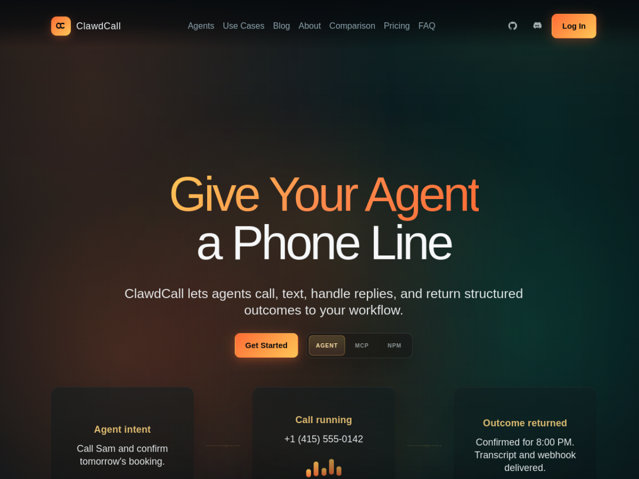 ClawdCall screenshot