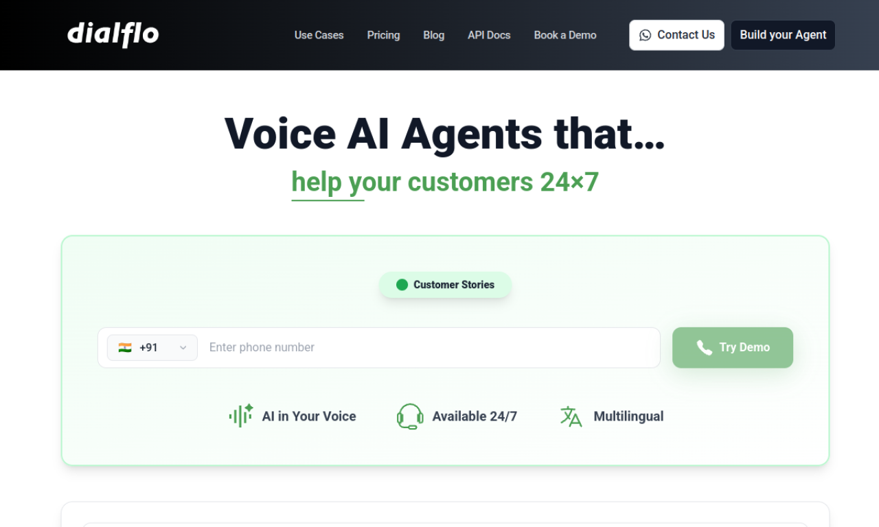 Dialflo screenshot