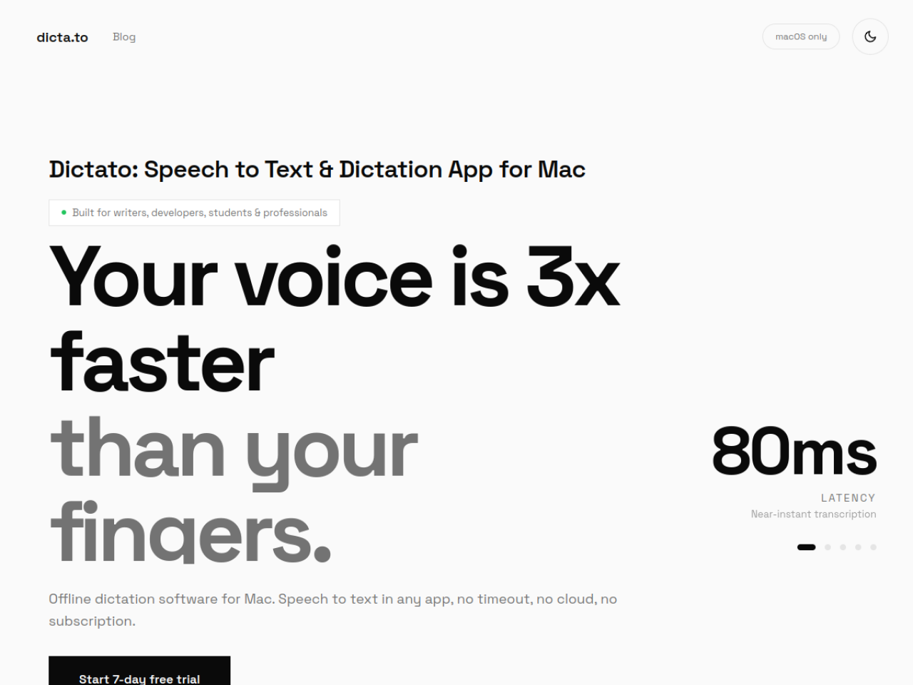 Dictato screenshot