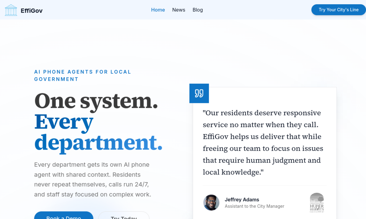 EffiGov screenshot