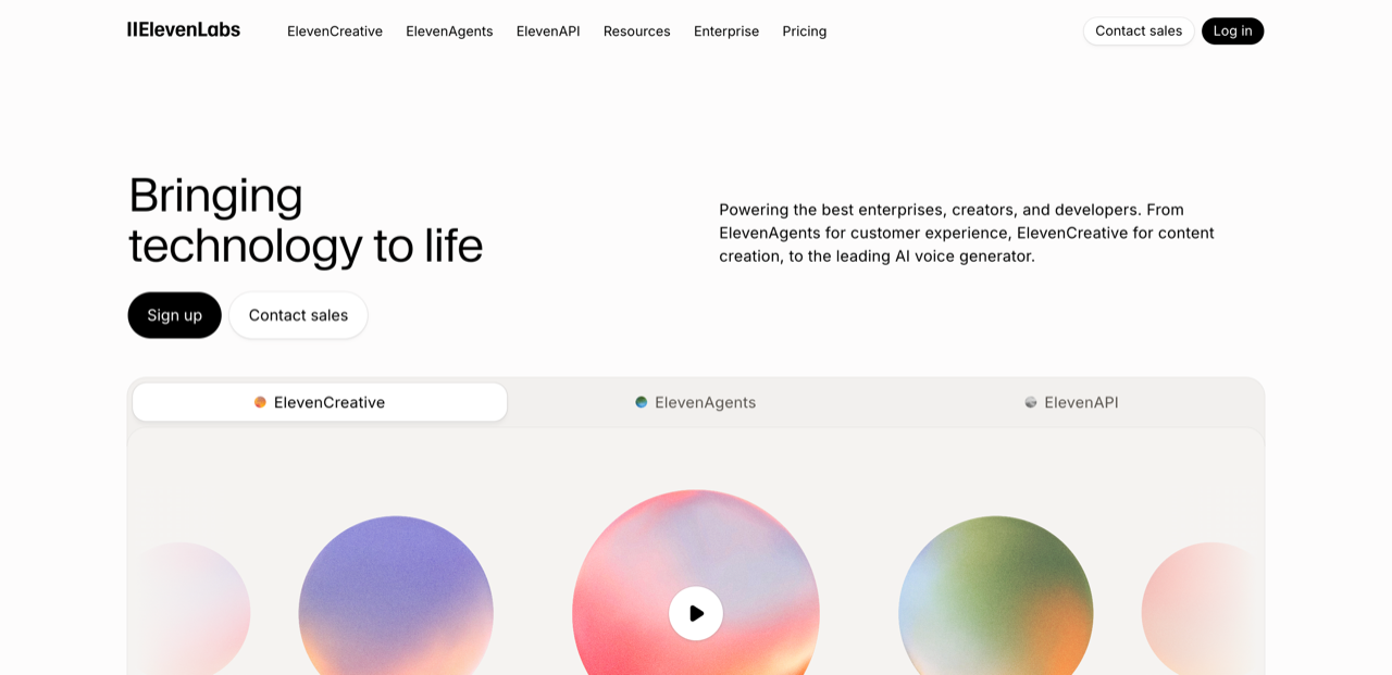 ElevenLabs screenshot