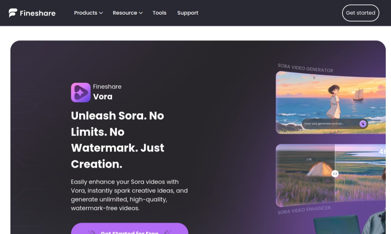Fineshare screenshot