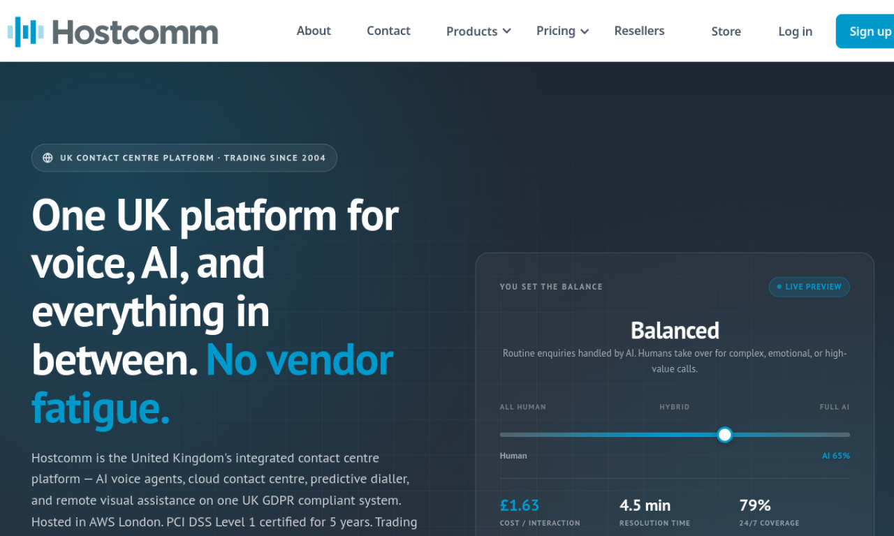 Hostcomm screenshot