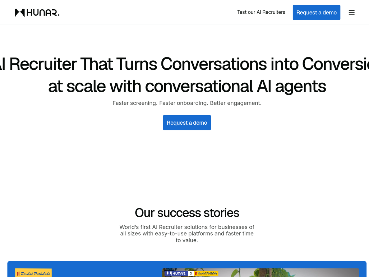 Hunar AI screenshot