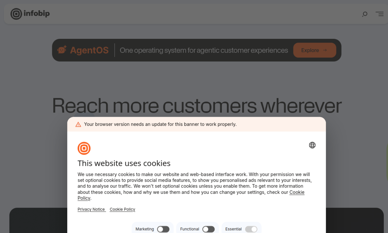 Infobip screenshot