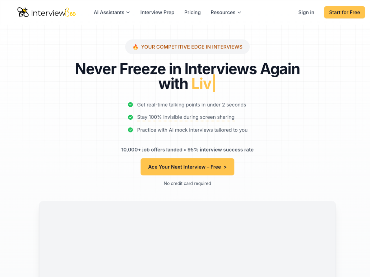 InterviewBee screenshot