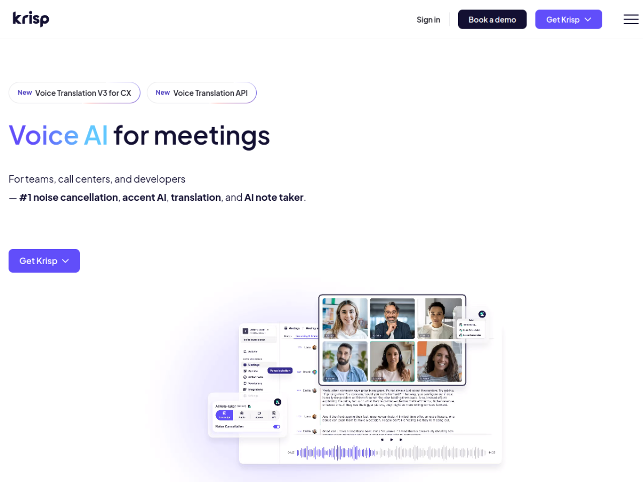 Krisp screenshot