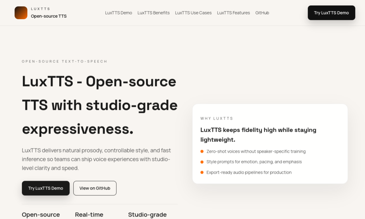 LuxTTS screenshot