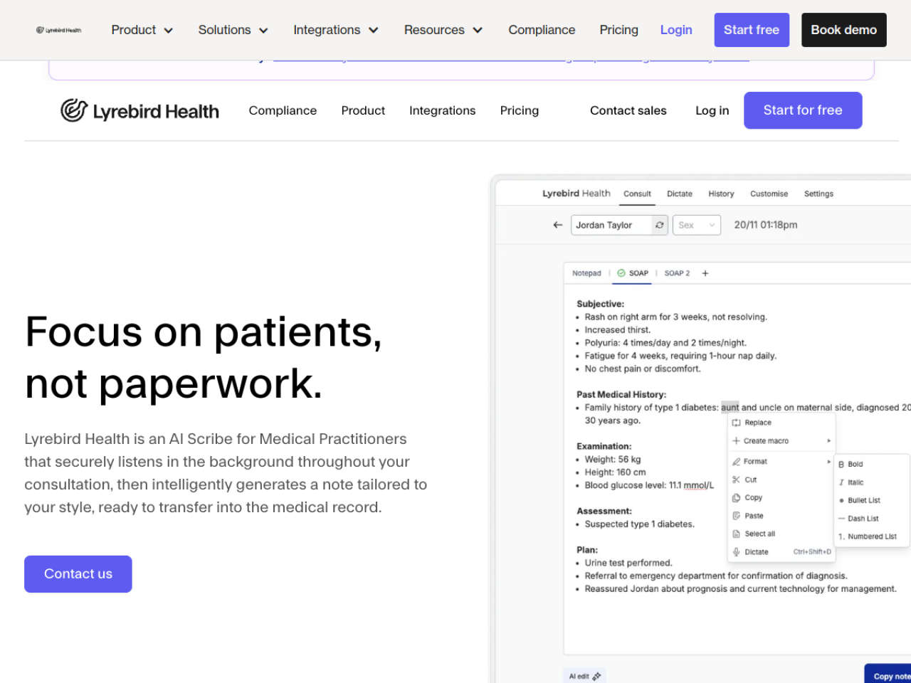 Lyrebird Health screenshot