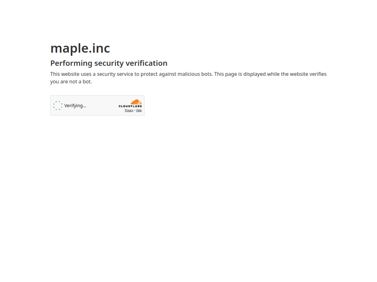 Maple screenshot