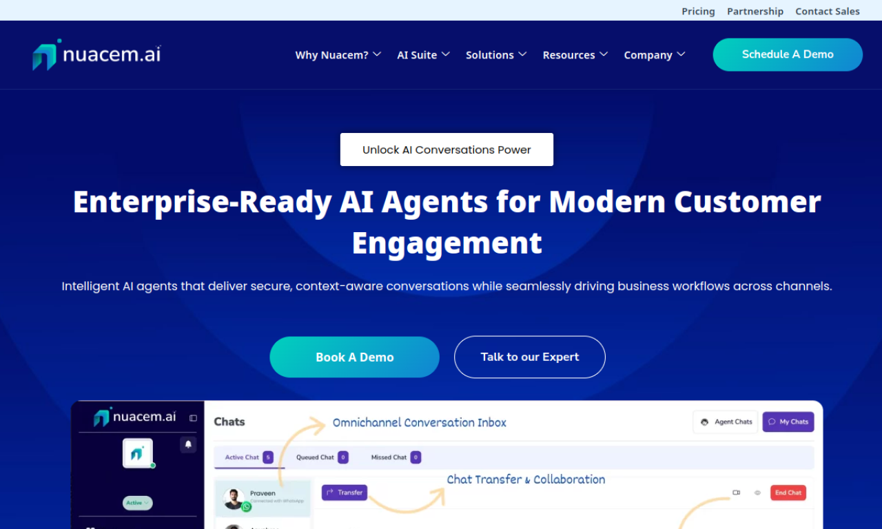 Nuacem AI screenshot