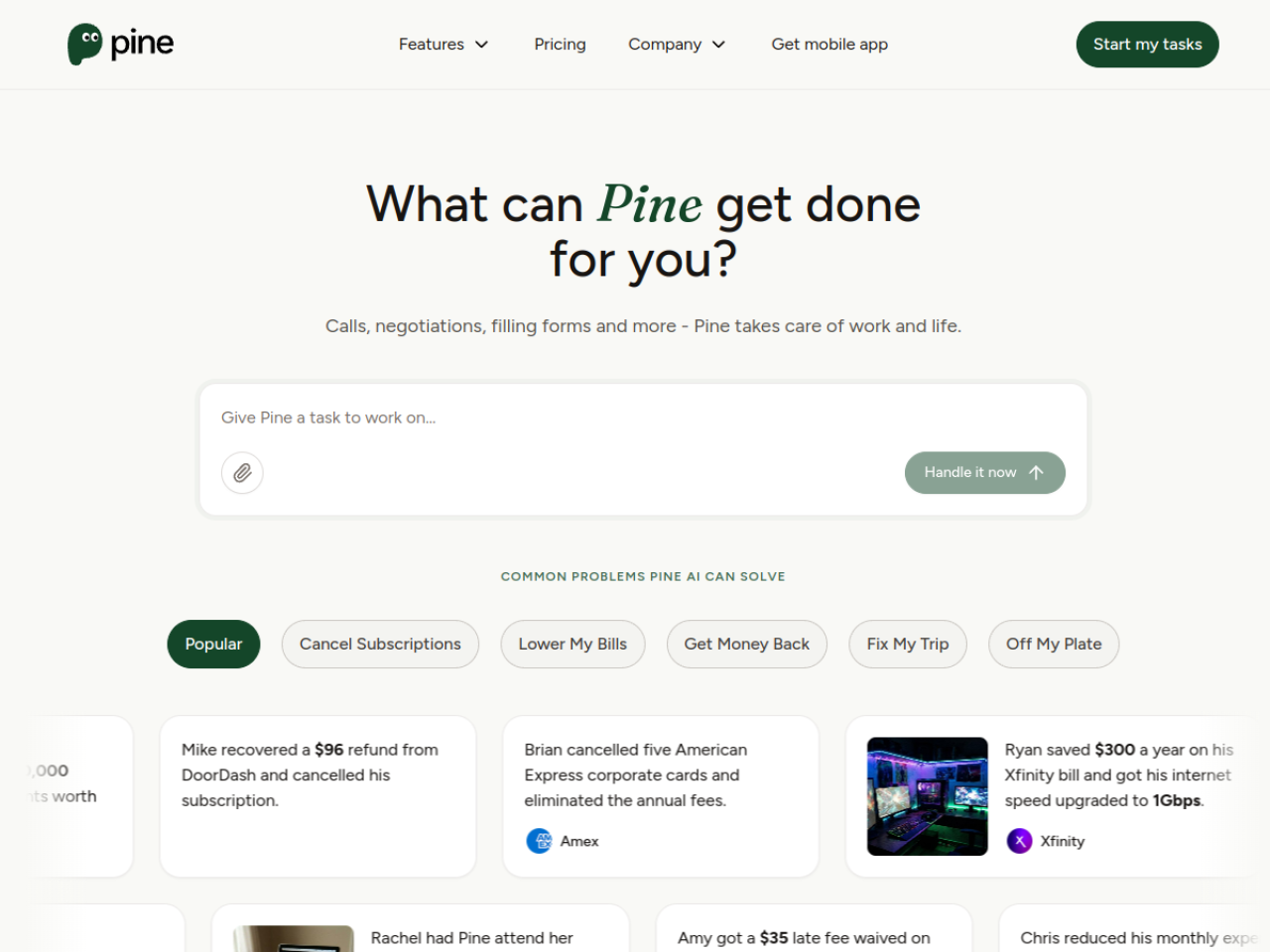 Pine AI screenshot