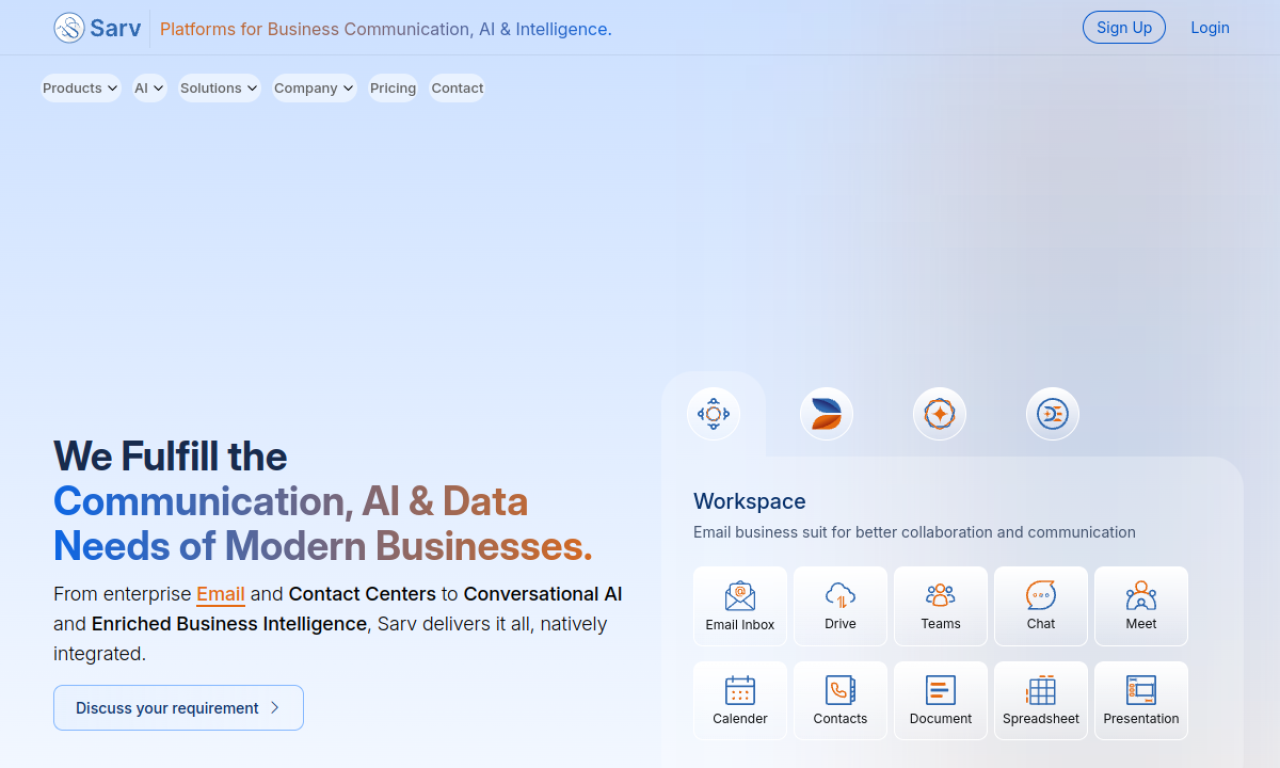Sarv.com screenshot