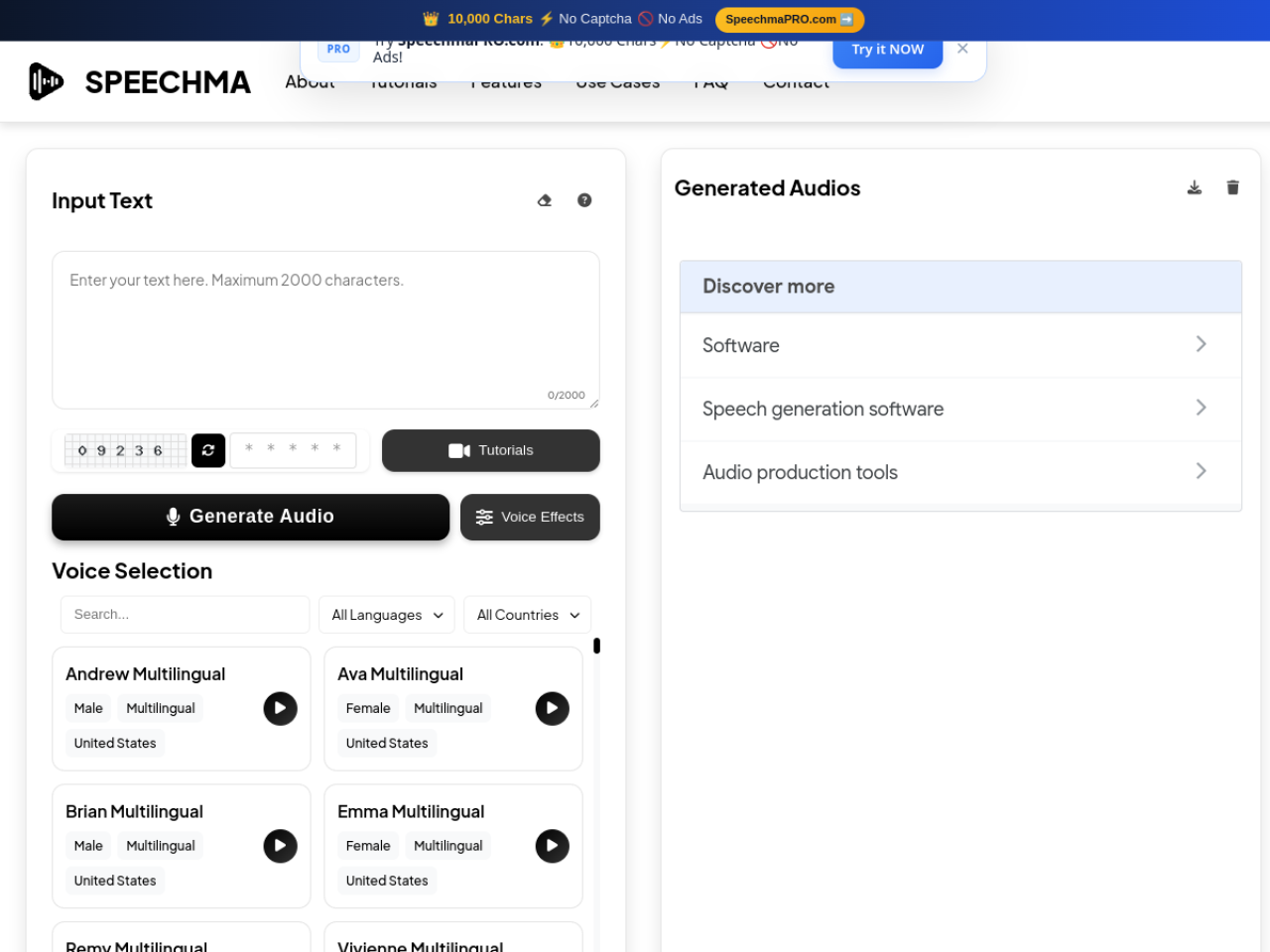Speechma screenshot