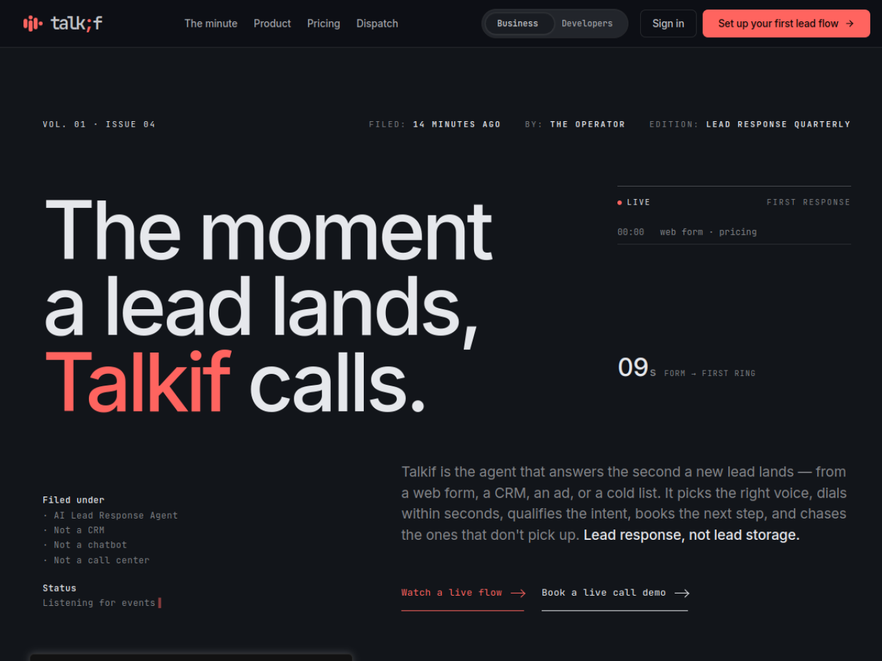 Talkif screenshot