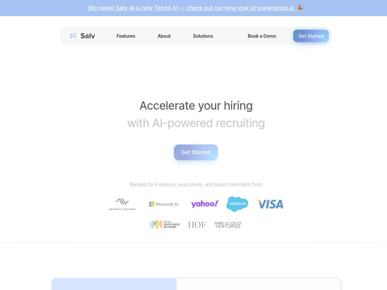 Tenzo AI screenshot