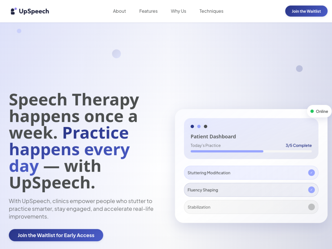 UpSpeech screenshot
