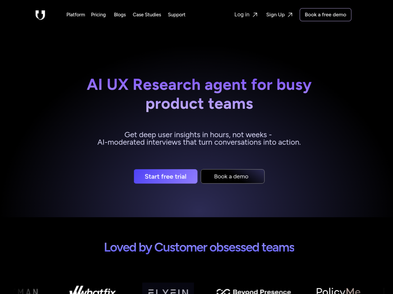 Userology screenshot