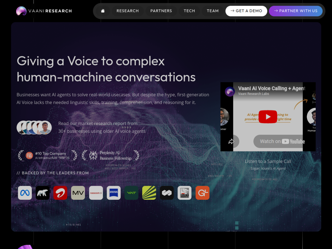 Vaani Research screenshot