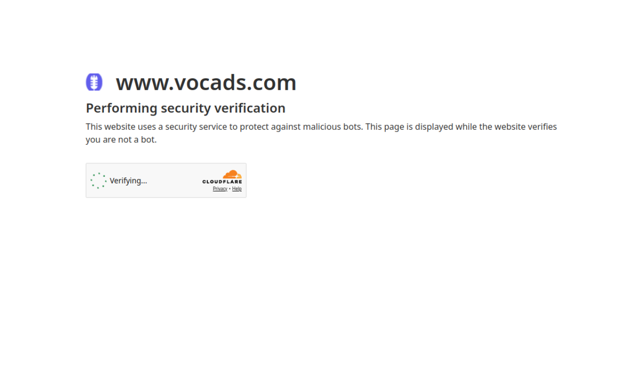 Vocads screenshot