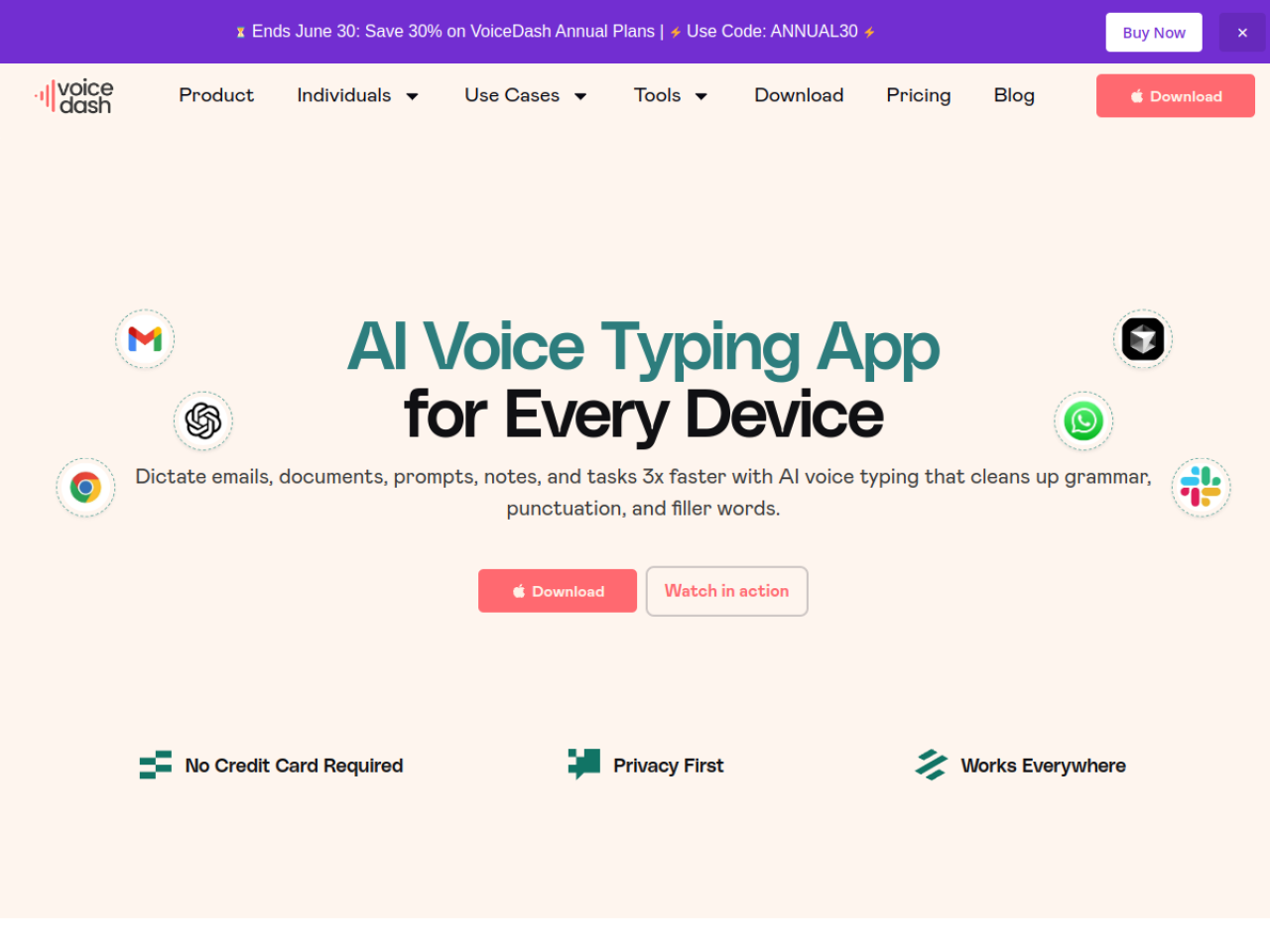 VoiceDash screenshot
