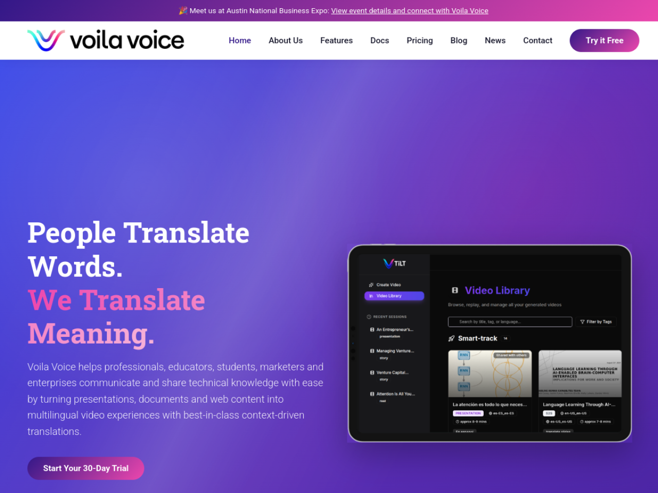 Voila Voice screenshot