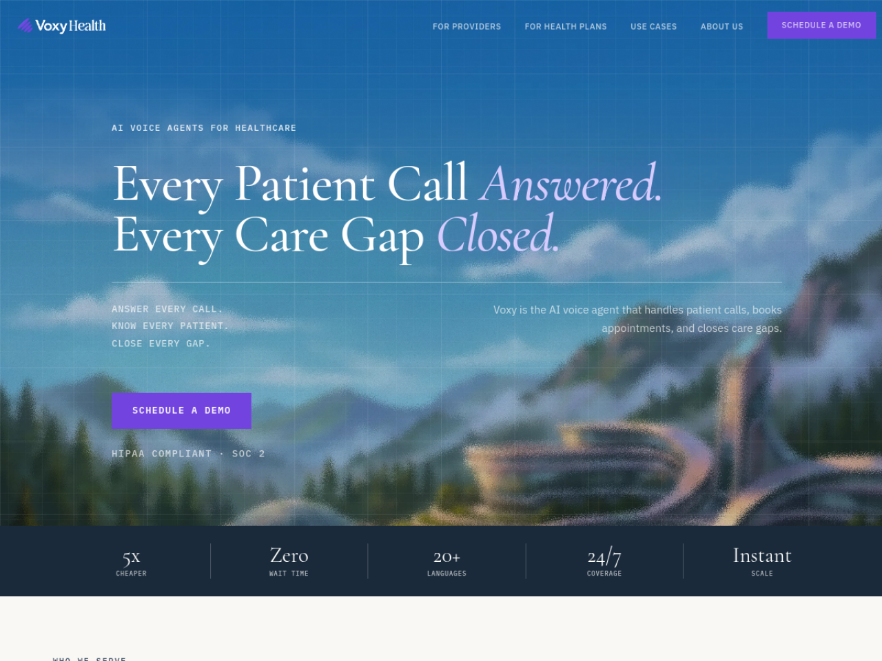 Voxyhealth screenshot