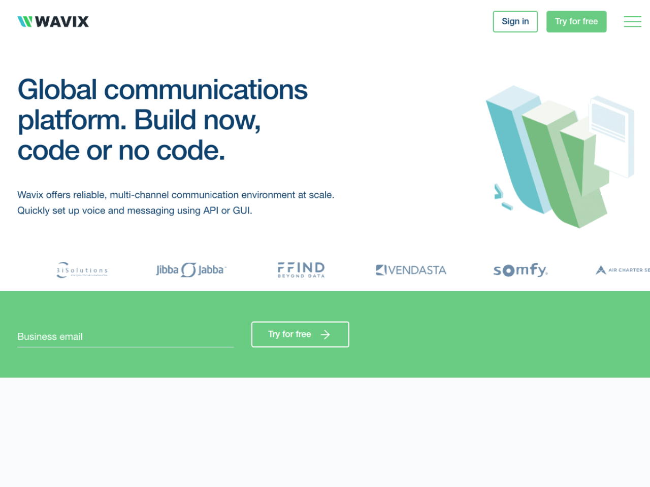 Wavix screenshot